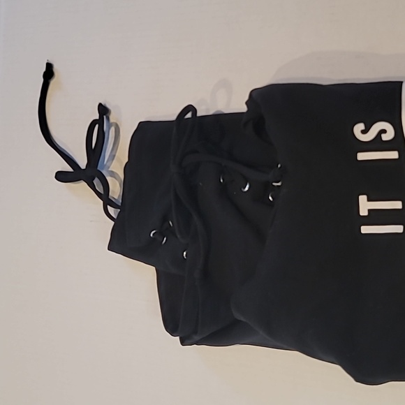 SWEATSHIRT w/hood-Black XL - Picture 7 of 7